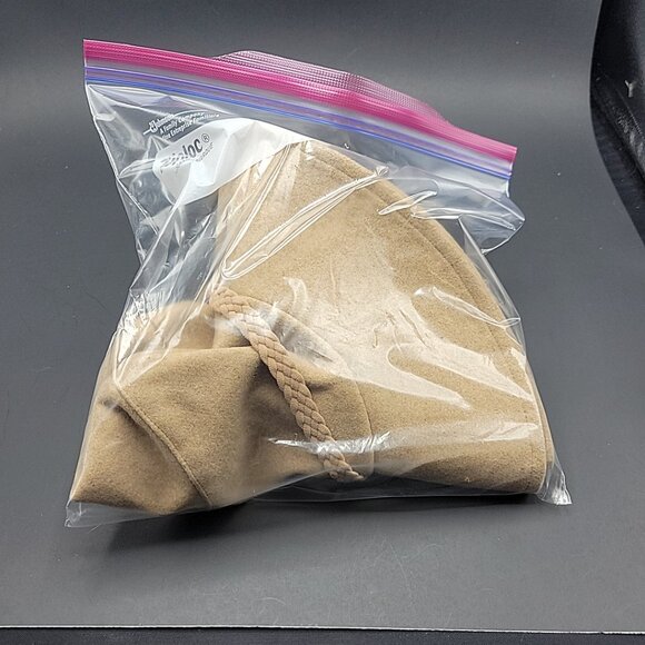 ASN The Harper Floppy Hat Tan Brown Wool Blend 15.35"x15.35"x3.94" NWT - Picture 7 of 7